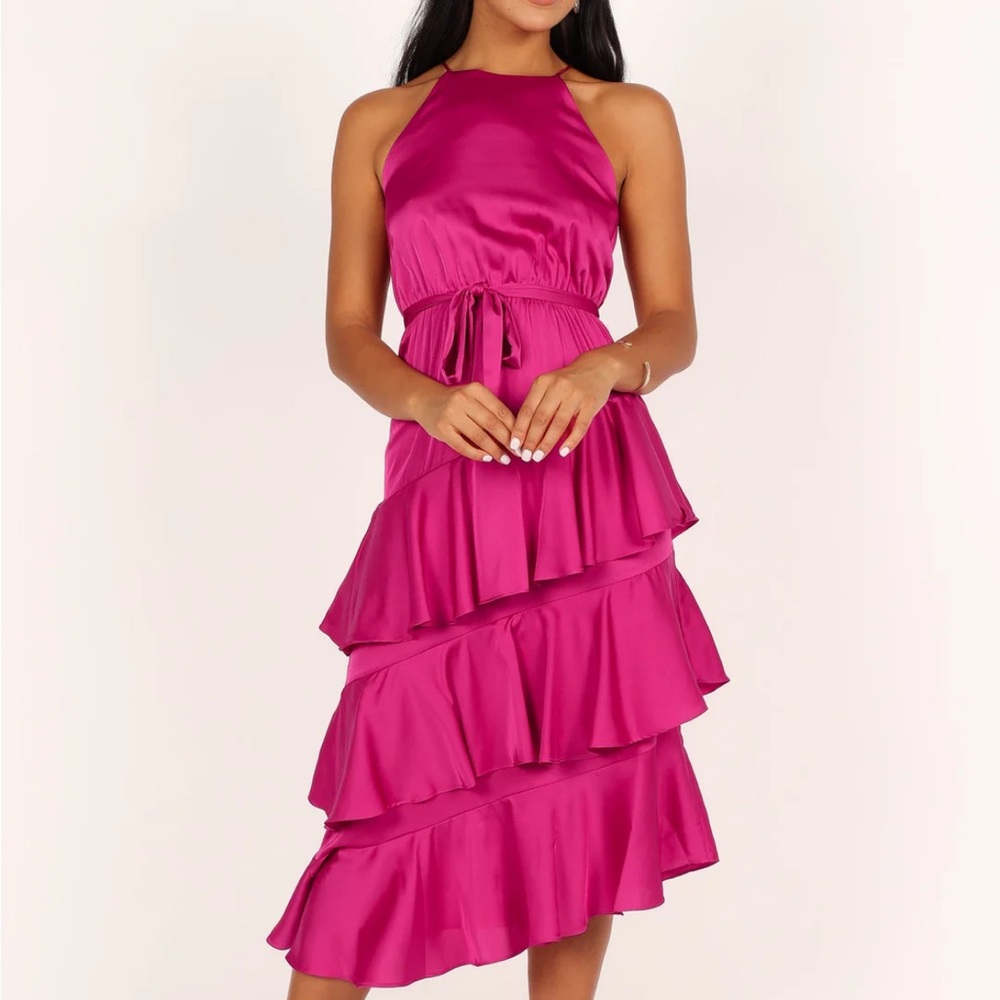 Petal & Pup Seychelle Dress Orchid - High Neck & Tiered Ruffle Skirt